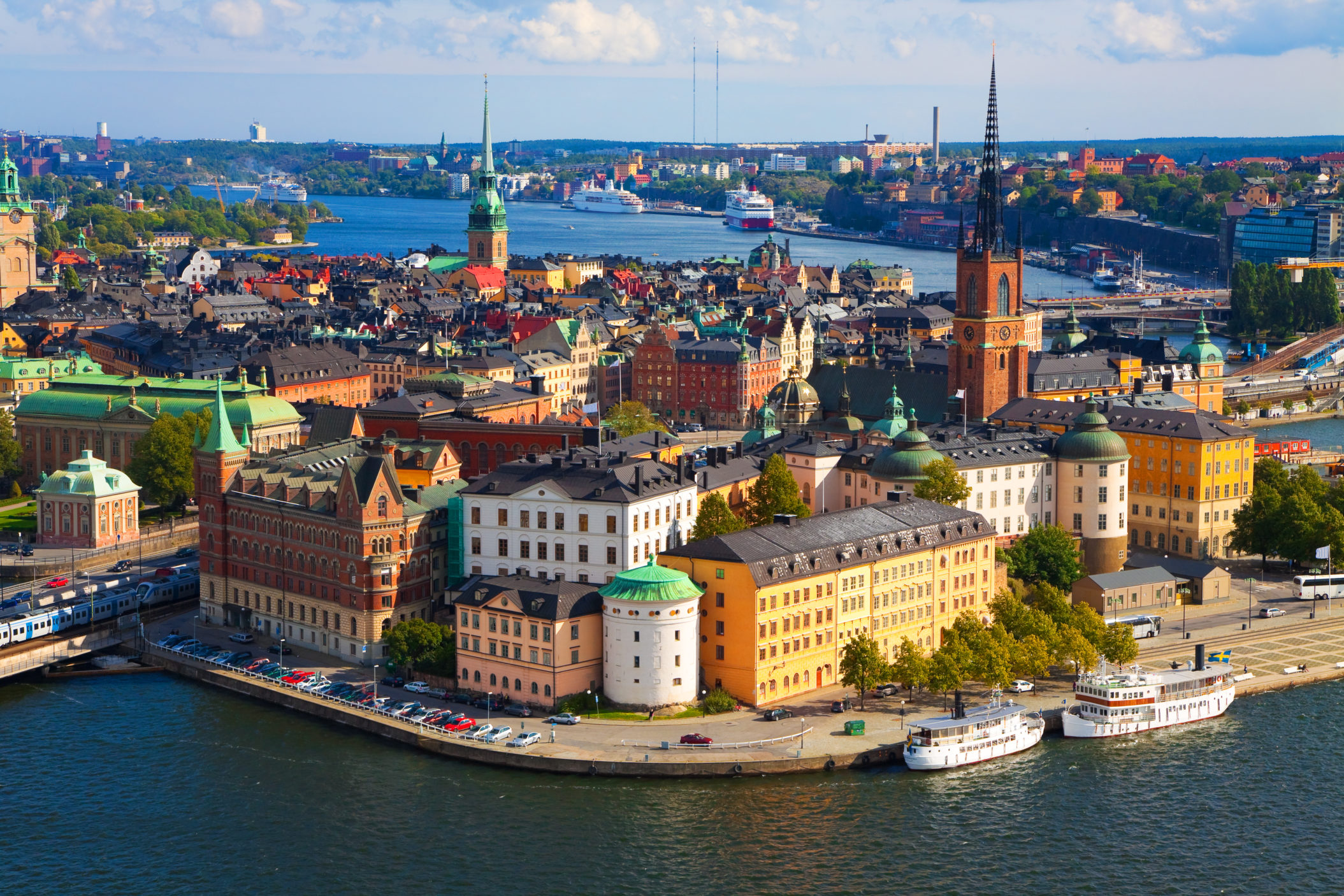 An aerial view of a city in Sweden - Countries Offering Job Seeker Visas